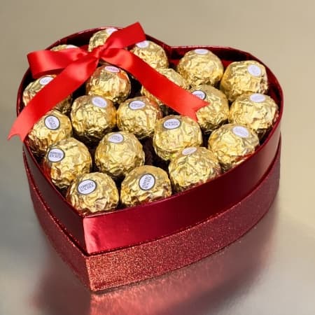 Heart Giftbox Chocolate Giftbox Ferrero Rocher Gift Valentines Day Giftbox