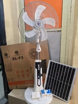 Solar standing fan